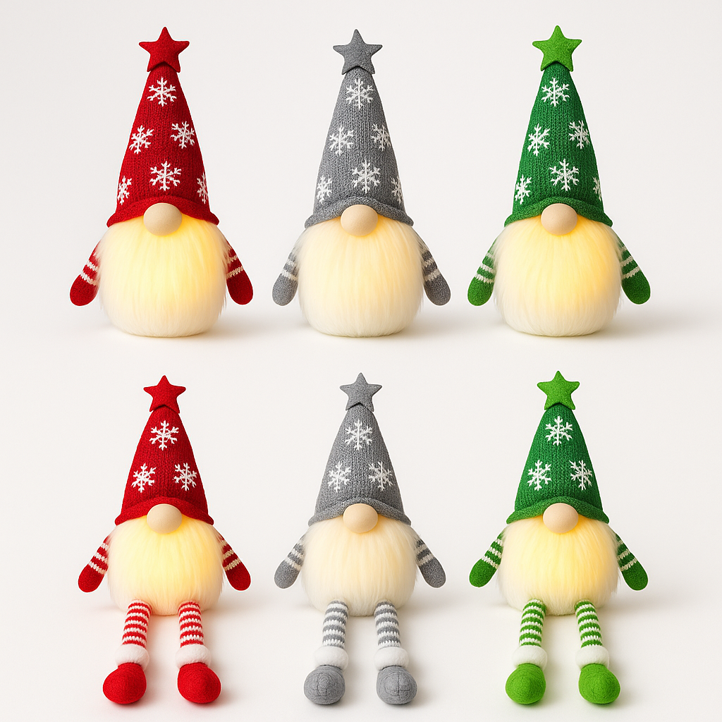 LED Christmas Gnome Doll