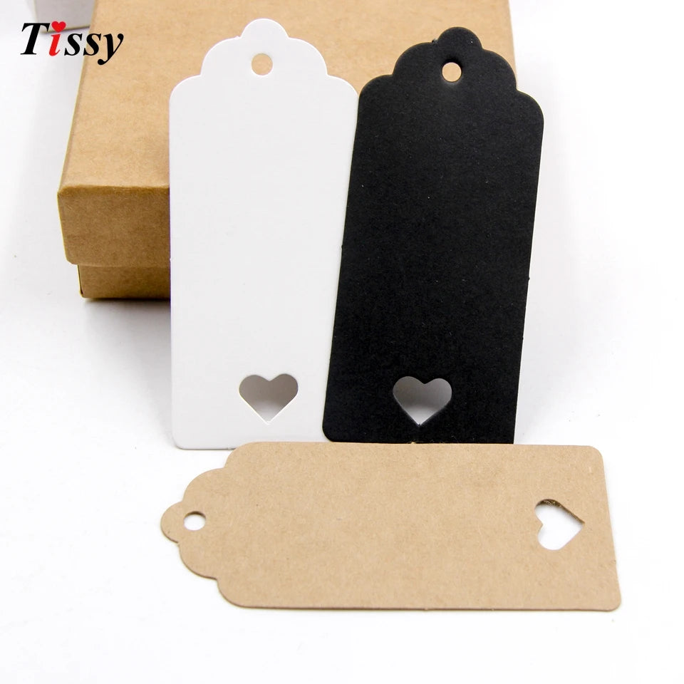 50PCS Kraft Paper Love Tags