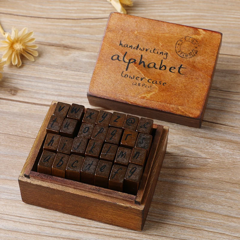 28pcs Alphabet Stamp Set