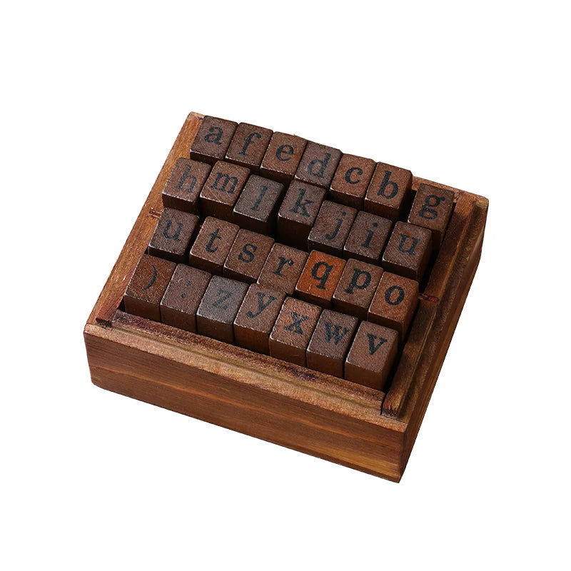 28pcs Alphabet Stamp Set