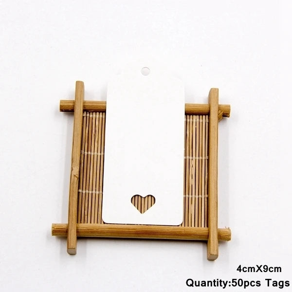 50PCS Kraft Paper Love Tags
