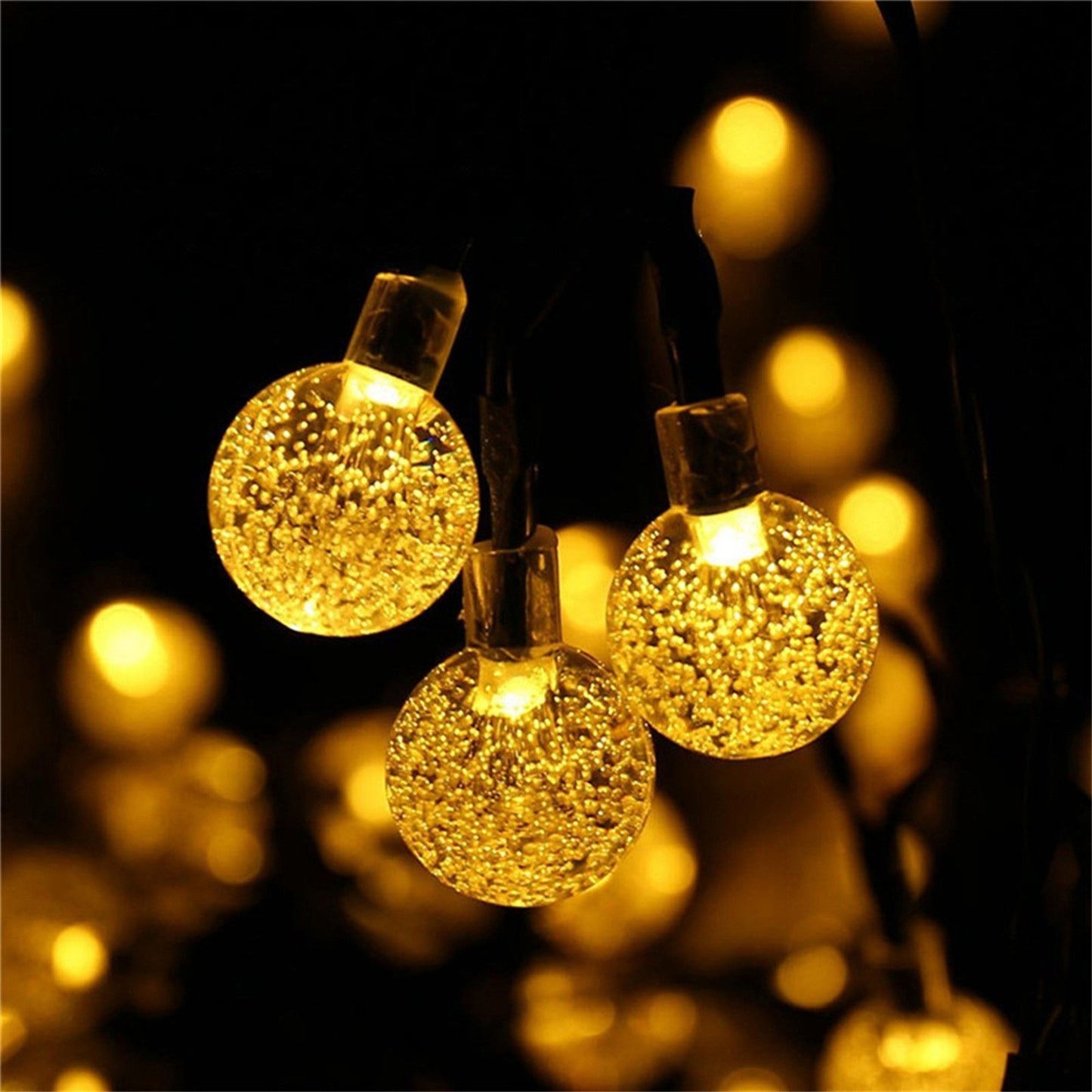 Solar Bubble Ball String Lights