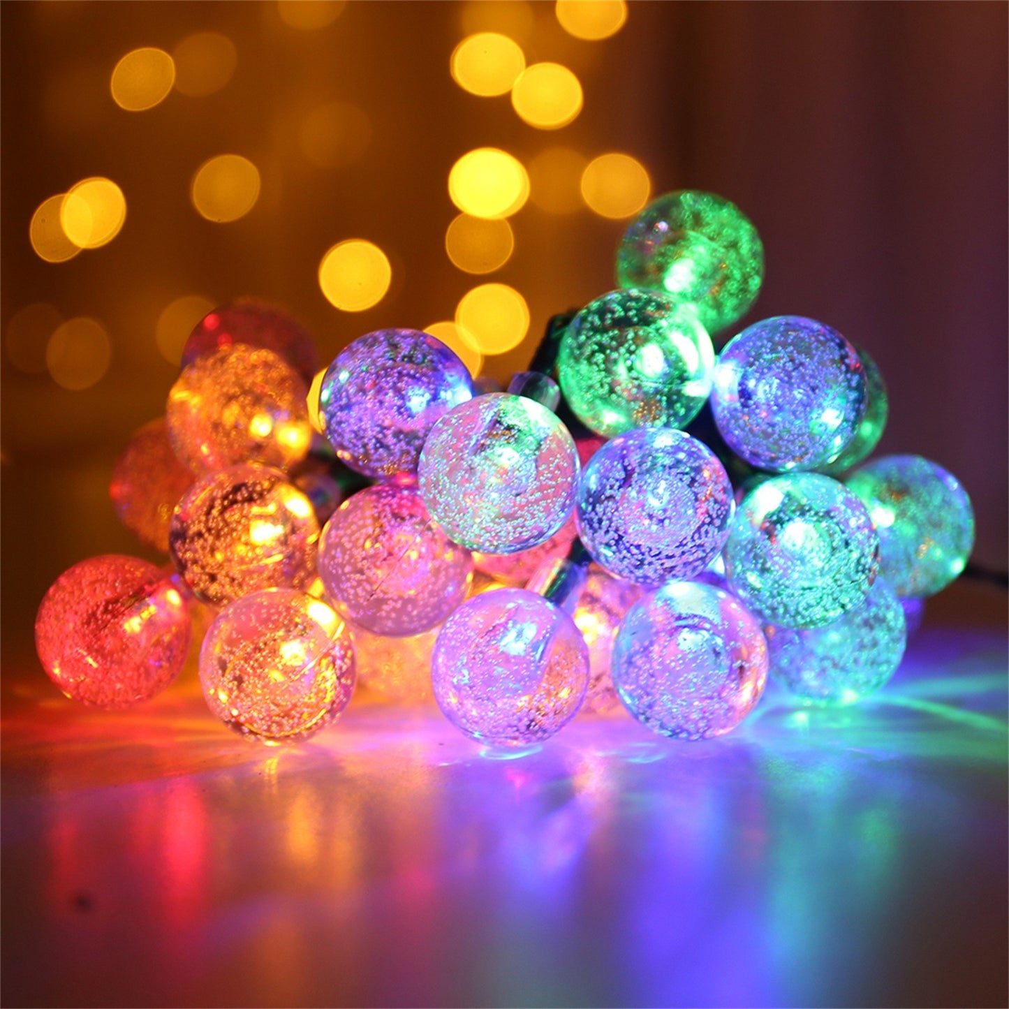 Solar Bubble Ball String Lights