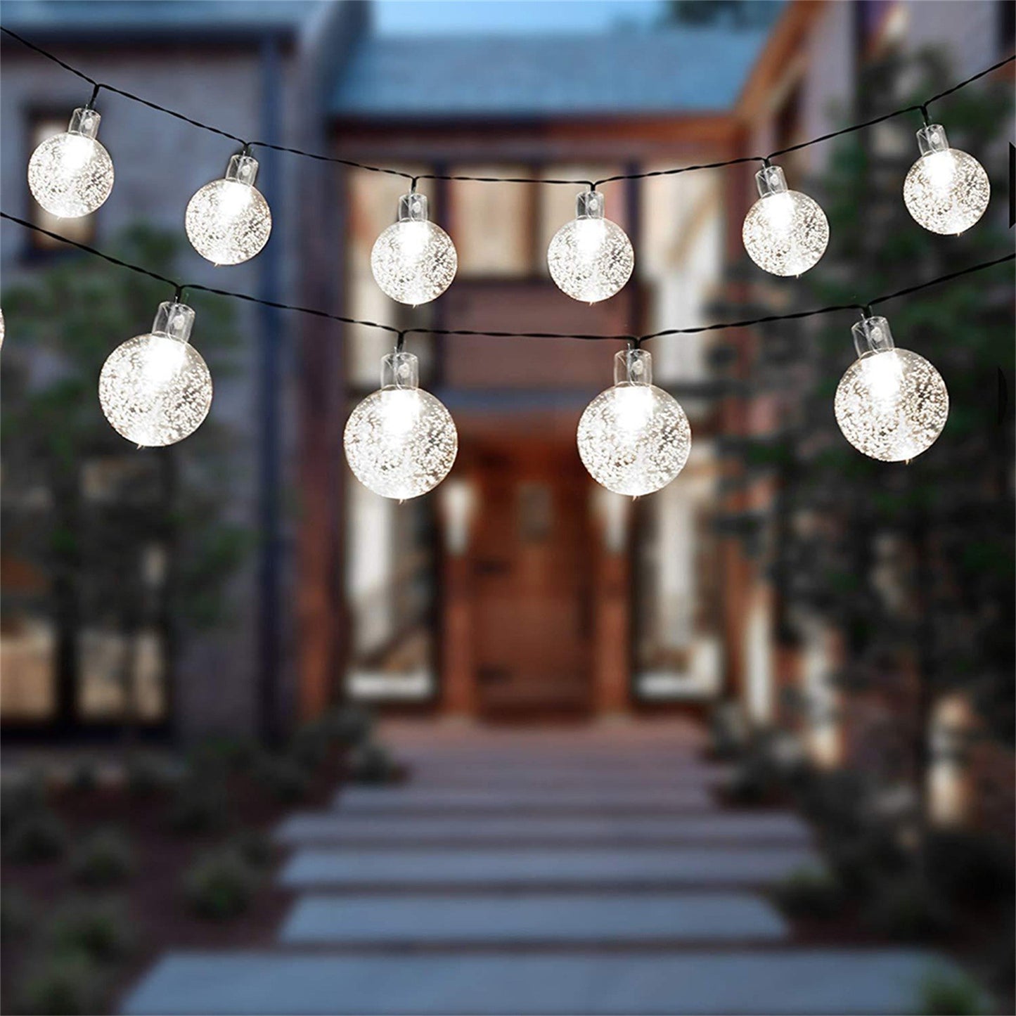 Solar Bubble Ball String Lights