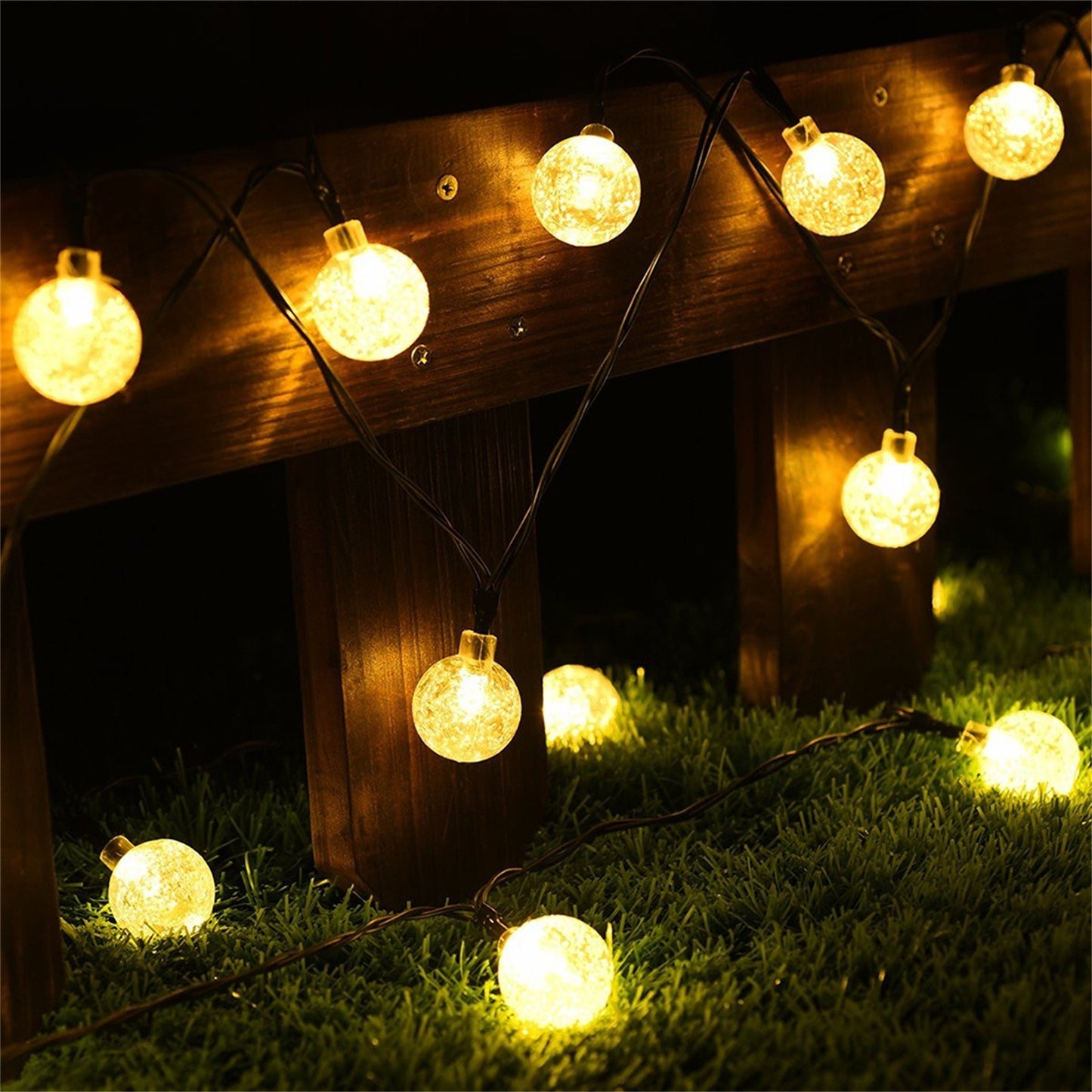 Solar Bubble Ball String Lights