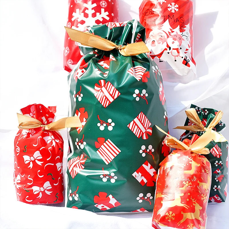 Christmas Drawstring Gift Bag