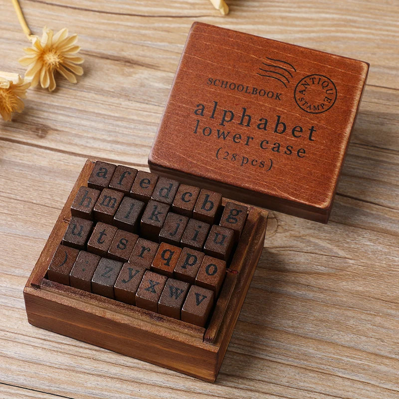 28pcs Alphabet Stamp Set