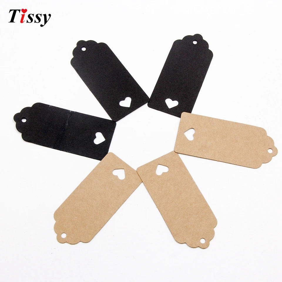 50PCS Kraft Paper Love Tags