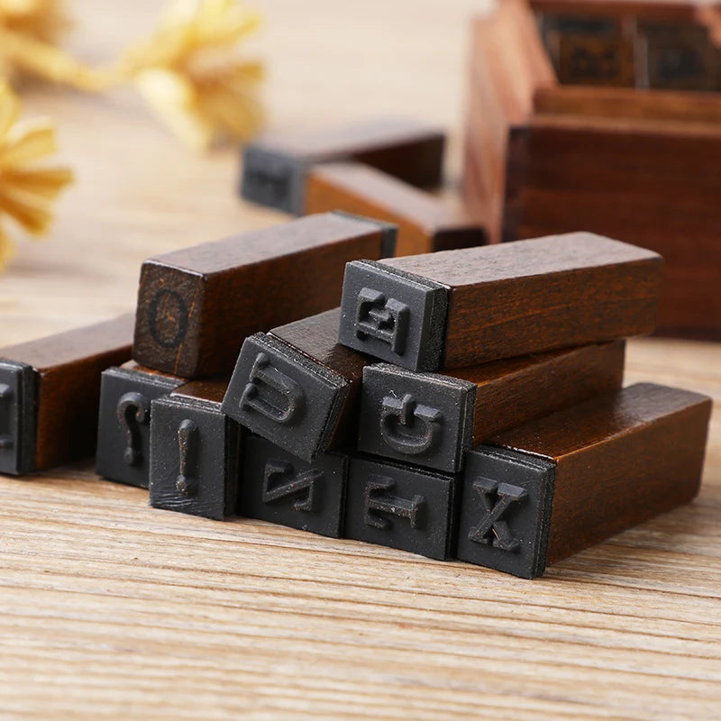 28pcs Alphabet Stamp Set