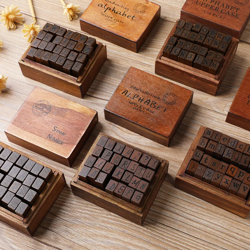 28pcs Alphabet Stamp Set