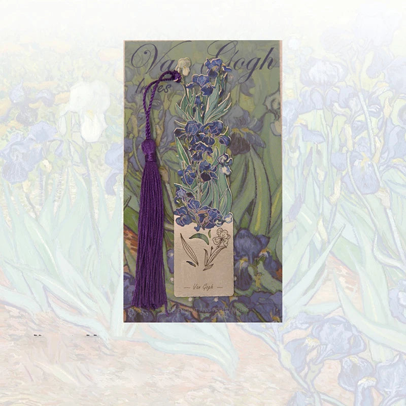 Elegant Brass Floral Bookmark