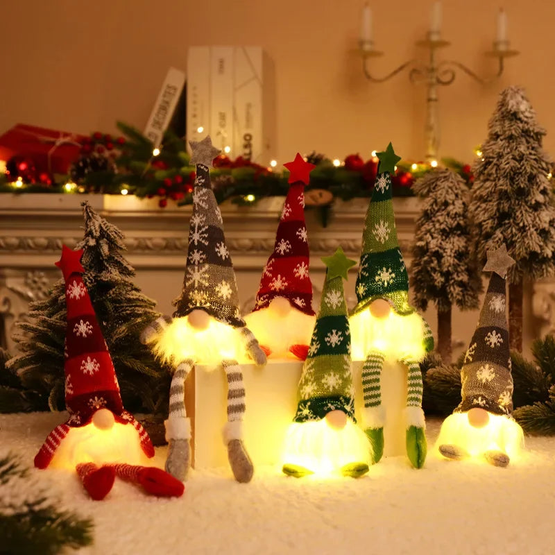 LED Christmas Gnome Doll