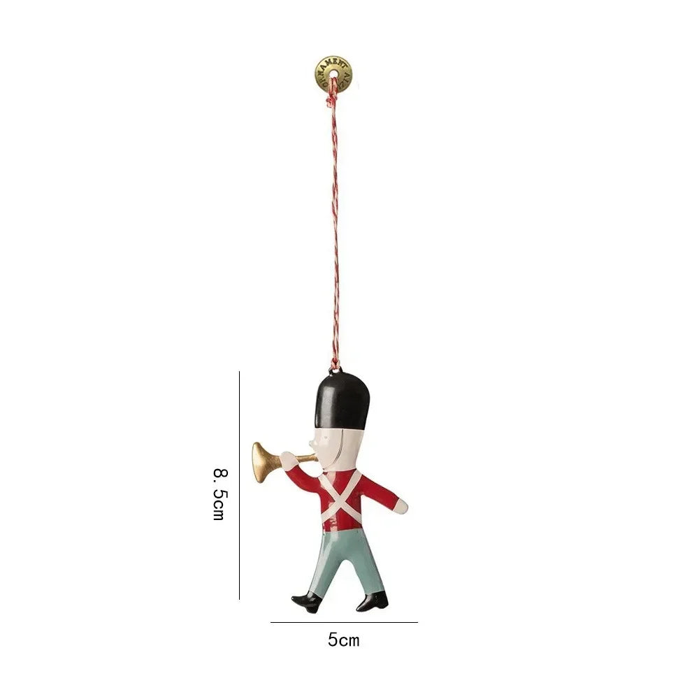 Nordic Christmas Iron Hanging Ornament