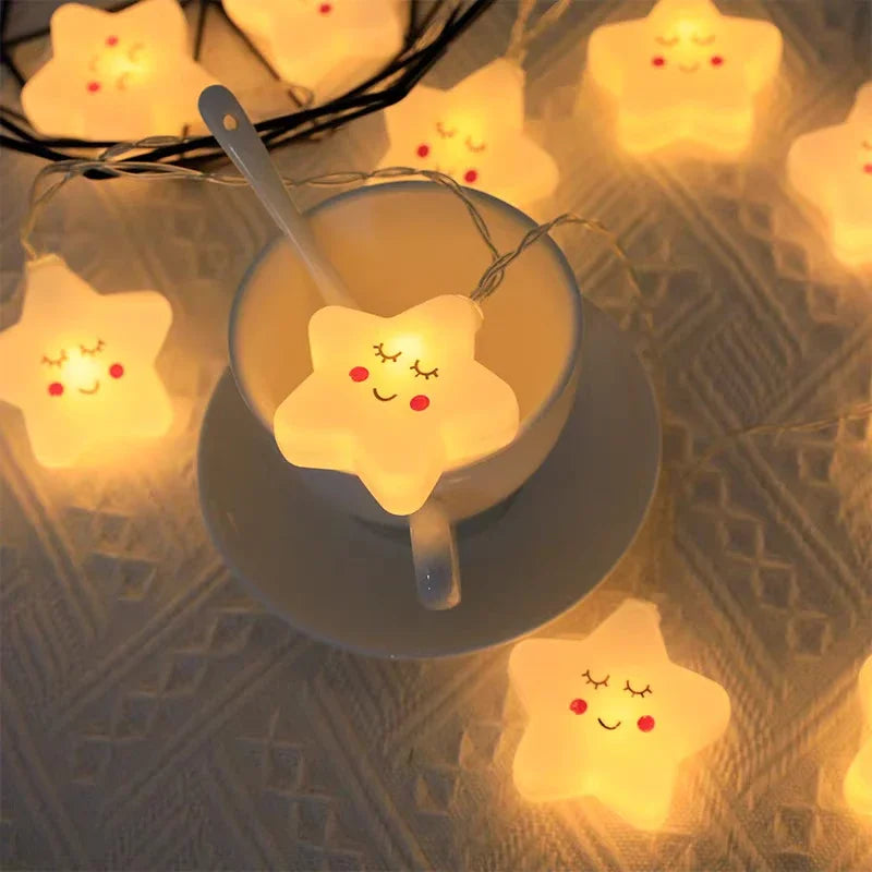 LED Star Garland String Lights
