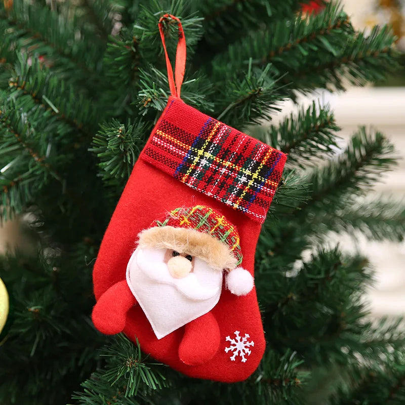 Merry Christmas Fabric Gift Socks