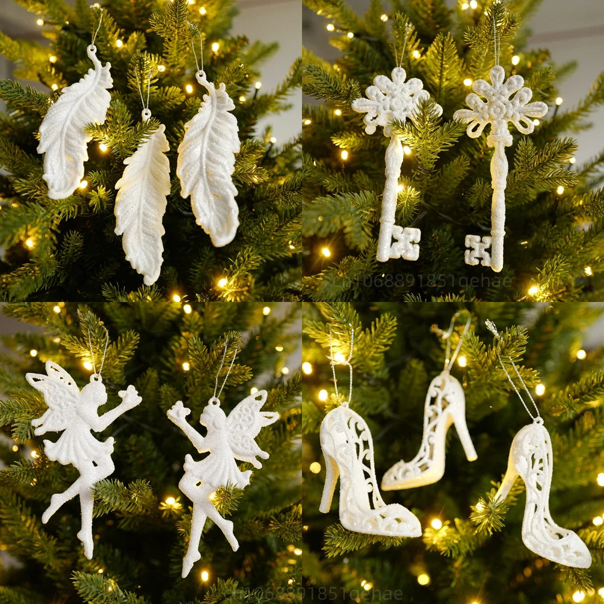 Snowflake, Angel & Deer Ornaments