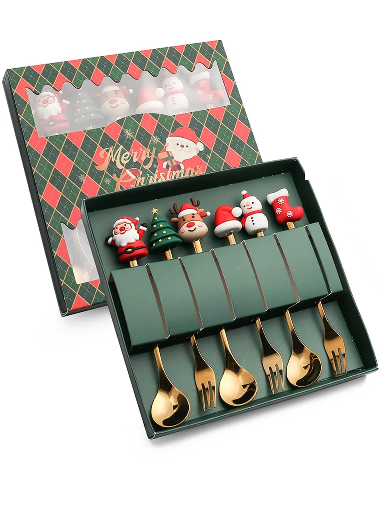 Christmas Fork & Spoon Gift Set