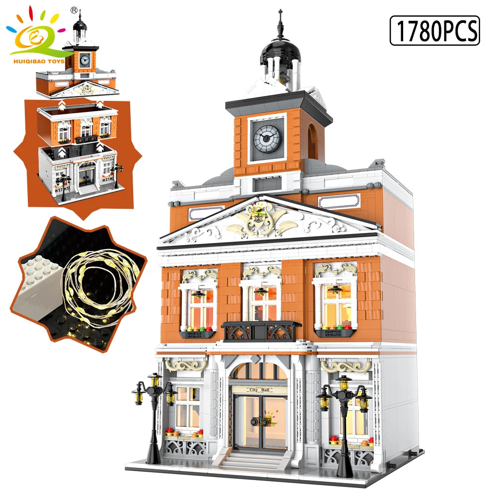 NoeluxeTM City Corner Coffee Shop Building Block Set