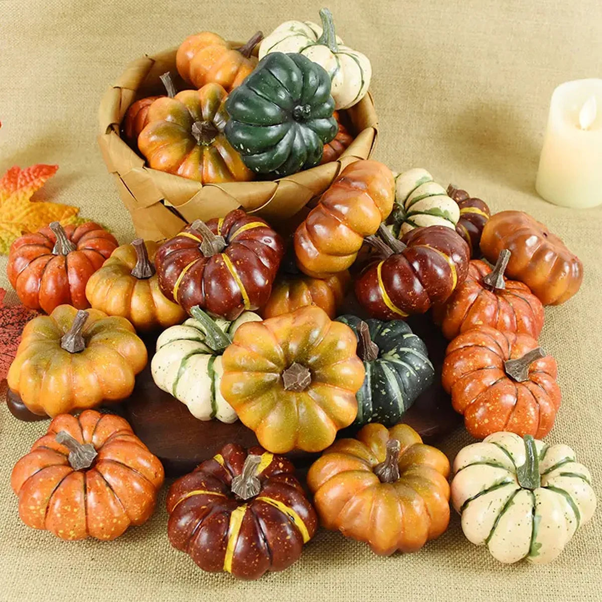 Artificial Pumpkin Set
