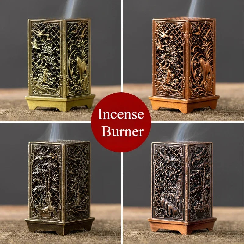 Square Alloy Incense Burner