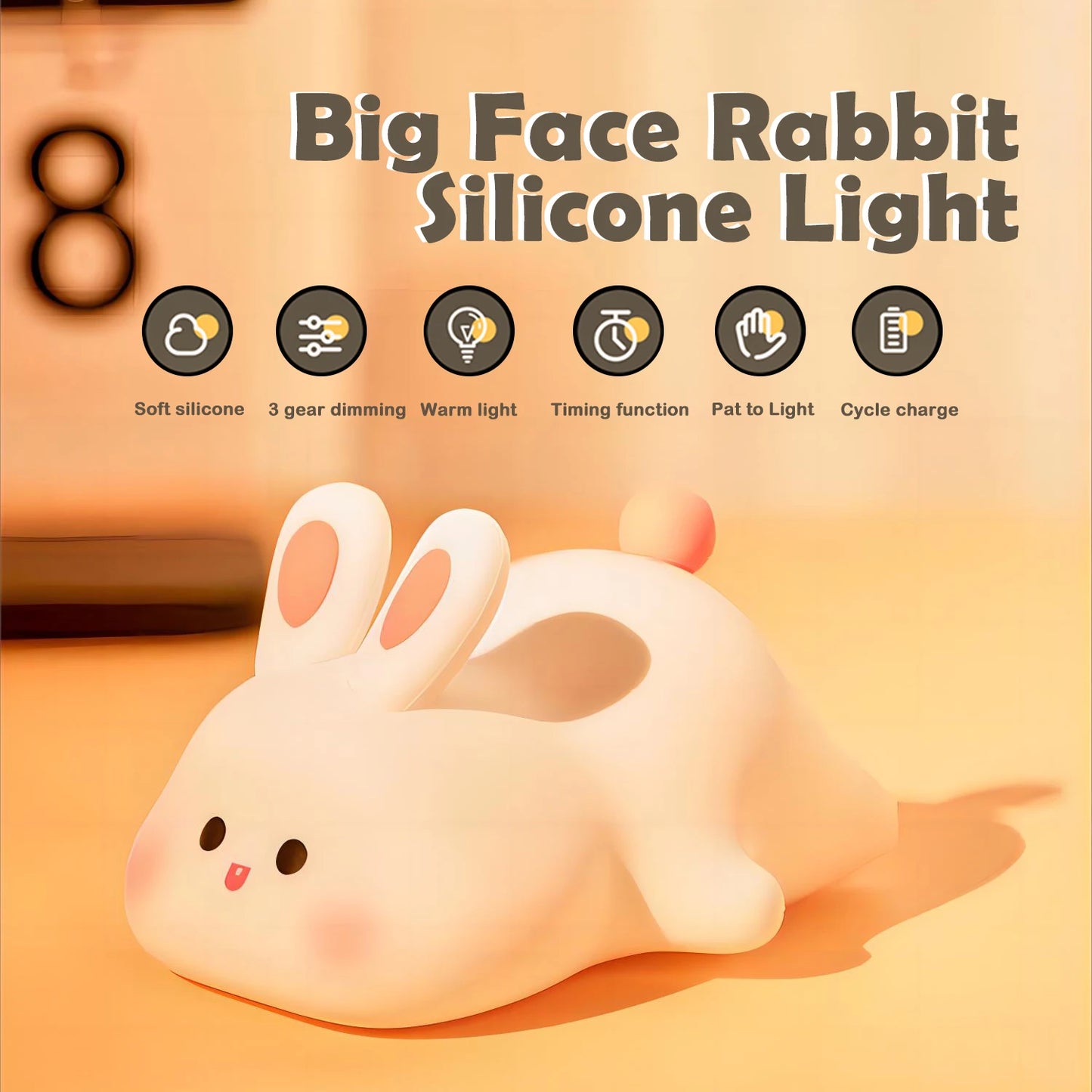 Cute Silicone Animal Night Lamp