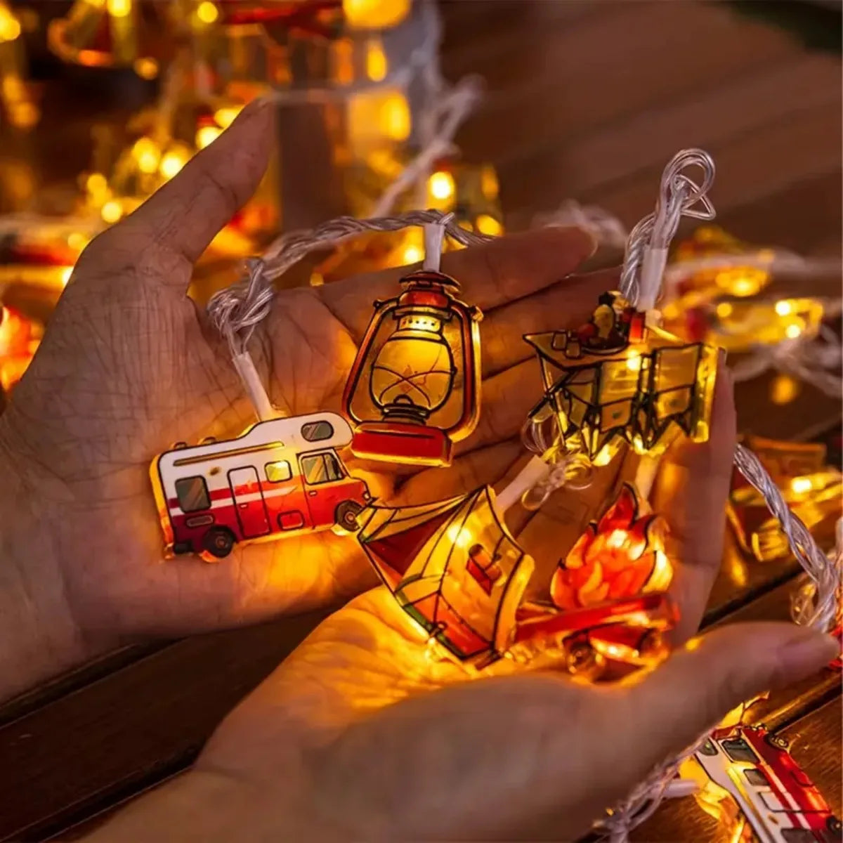 LED Camping Pattern String Lights