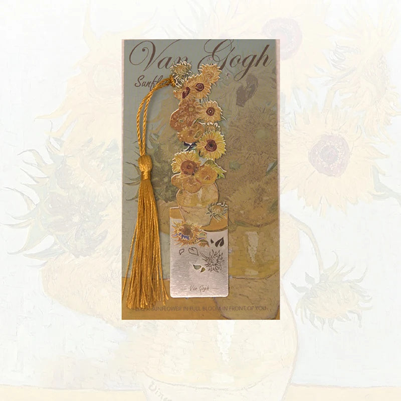 Elegant Brass Floral Bookmark