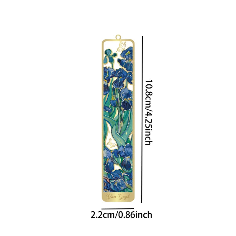 Retro Bronzed Floral Bookmark with Tassel
