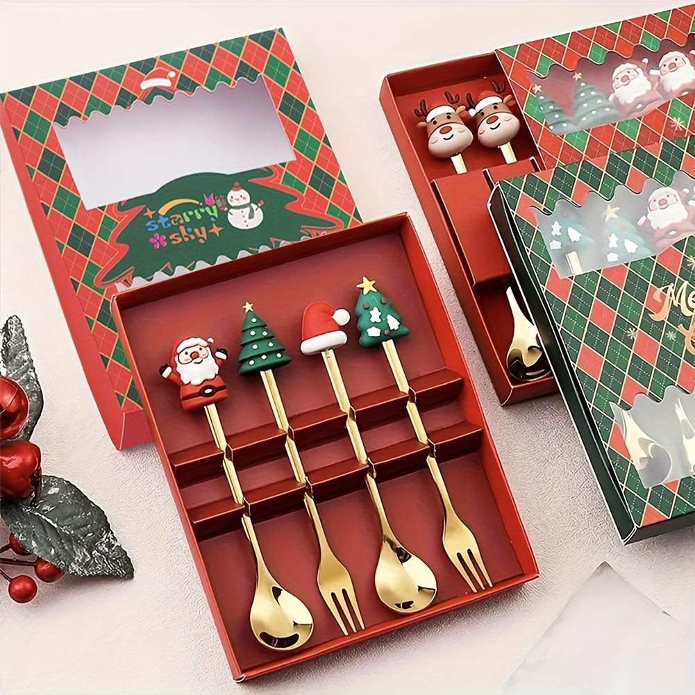 Christmas Fork & Spoon Gift Set