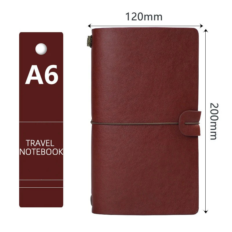 Retro Leather Strap Travel Notebook