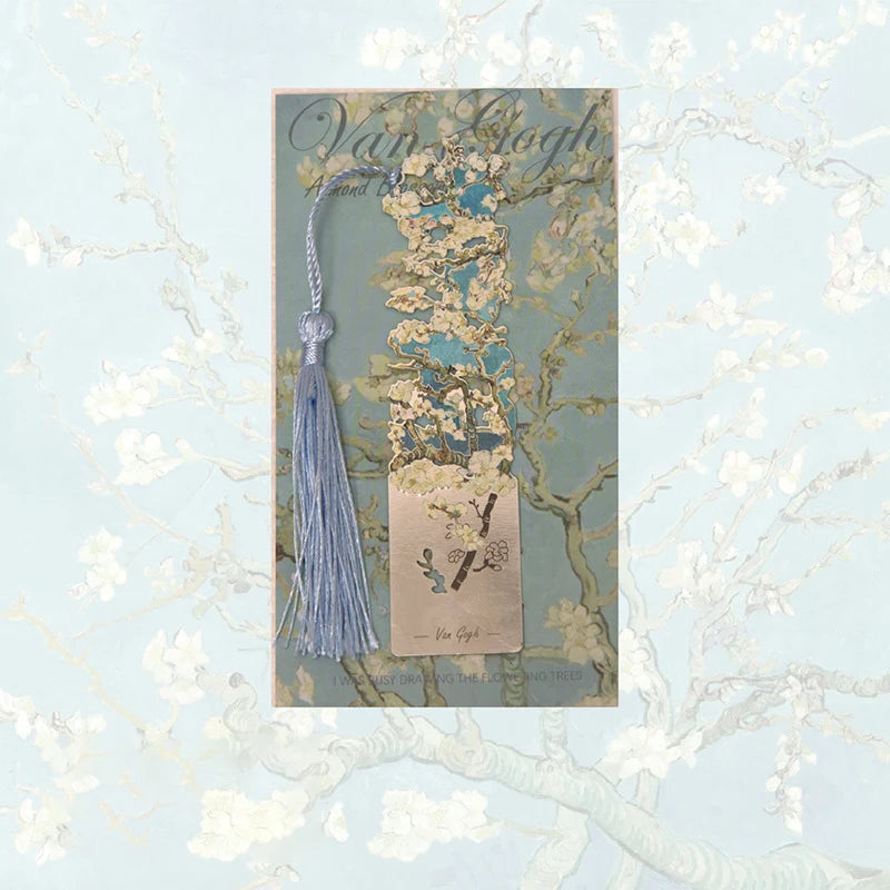 Elegant Brass Floral Bookmark