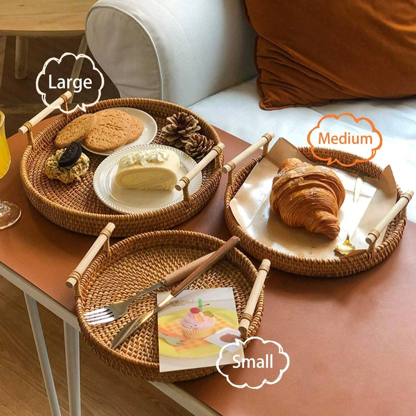 Handwoven Rattan Tray
