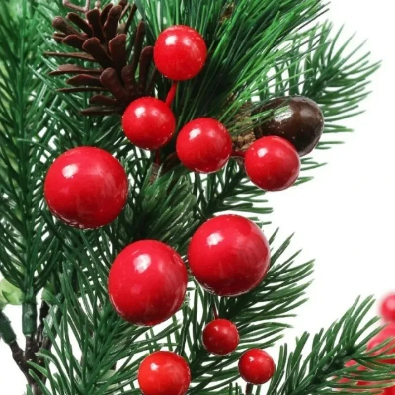 50/100Pcs Christmas Artificial Berry Ornaments