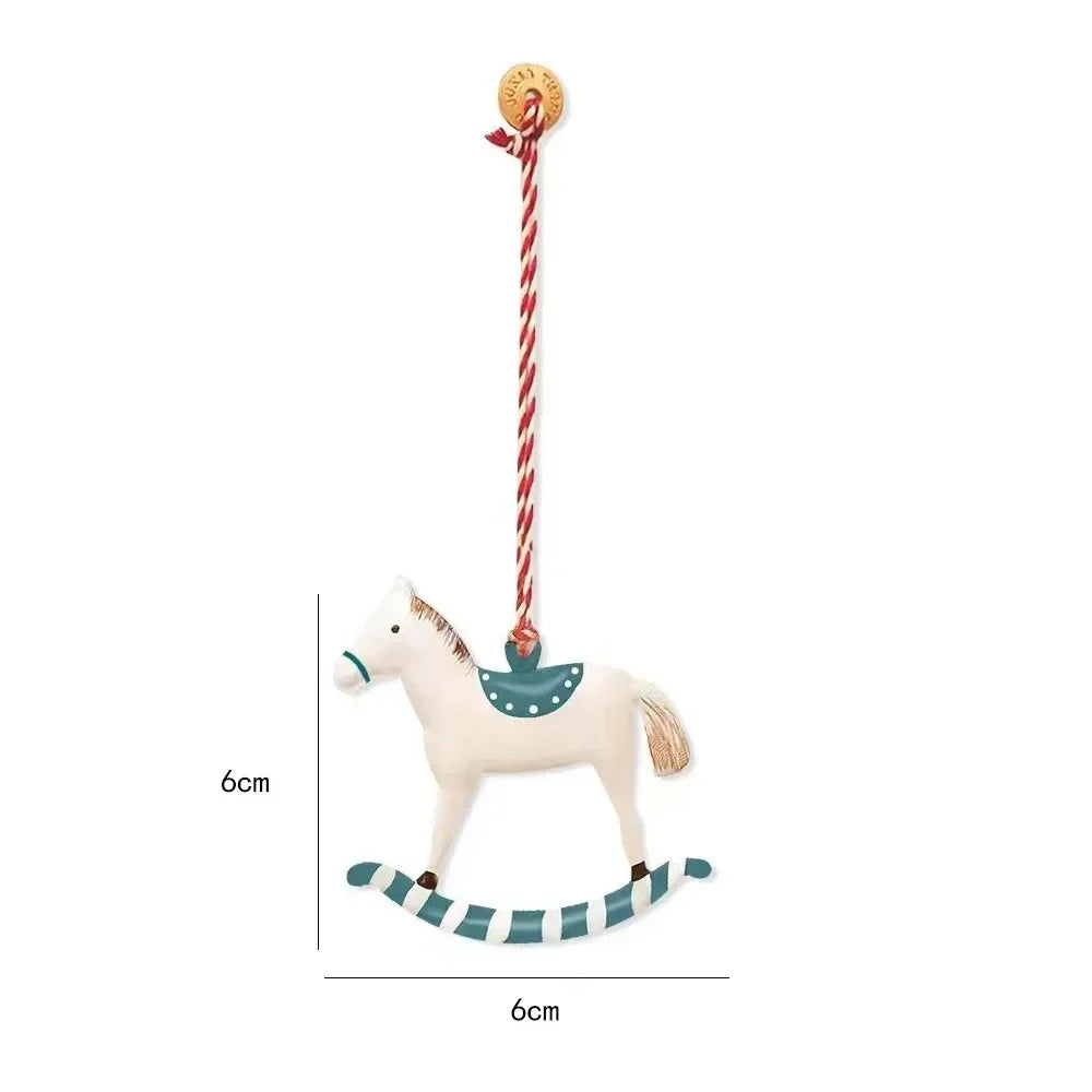 Nordic Christmas Iron Hanging Ornament