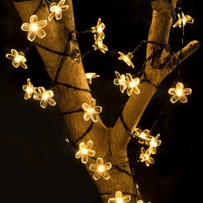 Solar Sakura String Lights