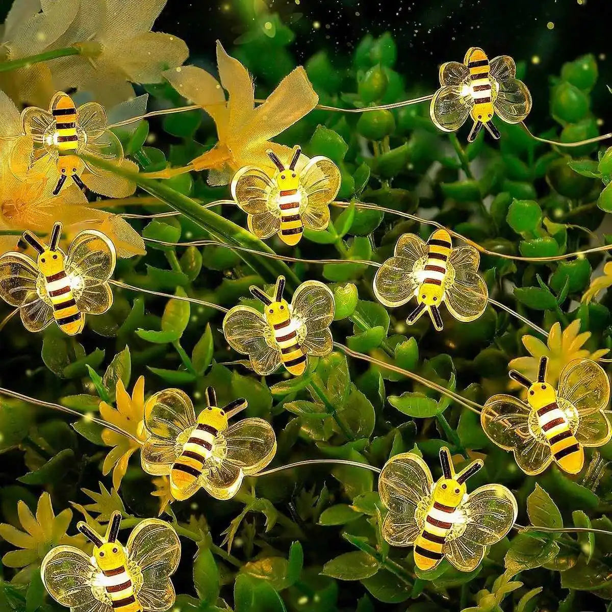 Battery Operated Bee String Lights