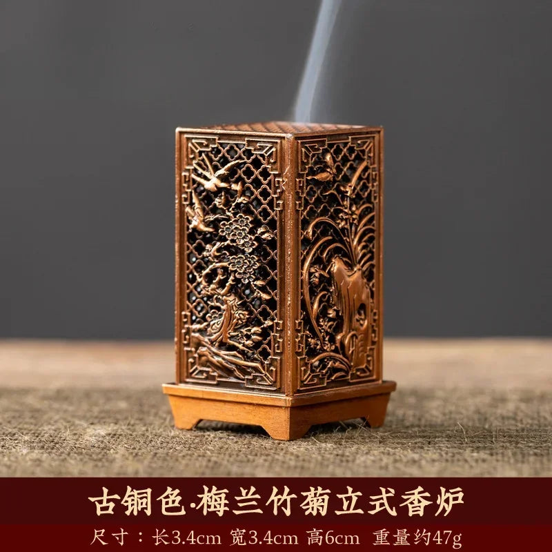 Square Alloy Incense Burner