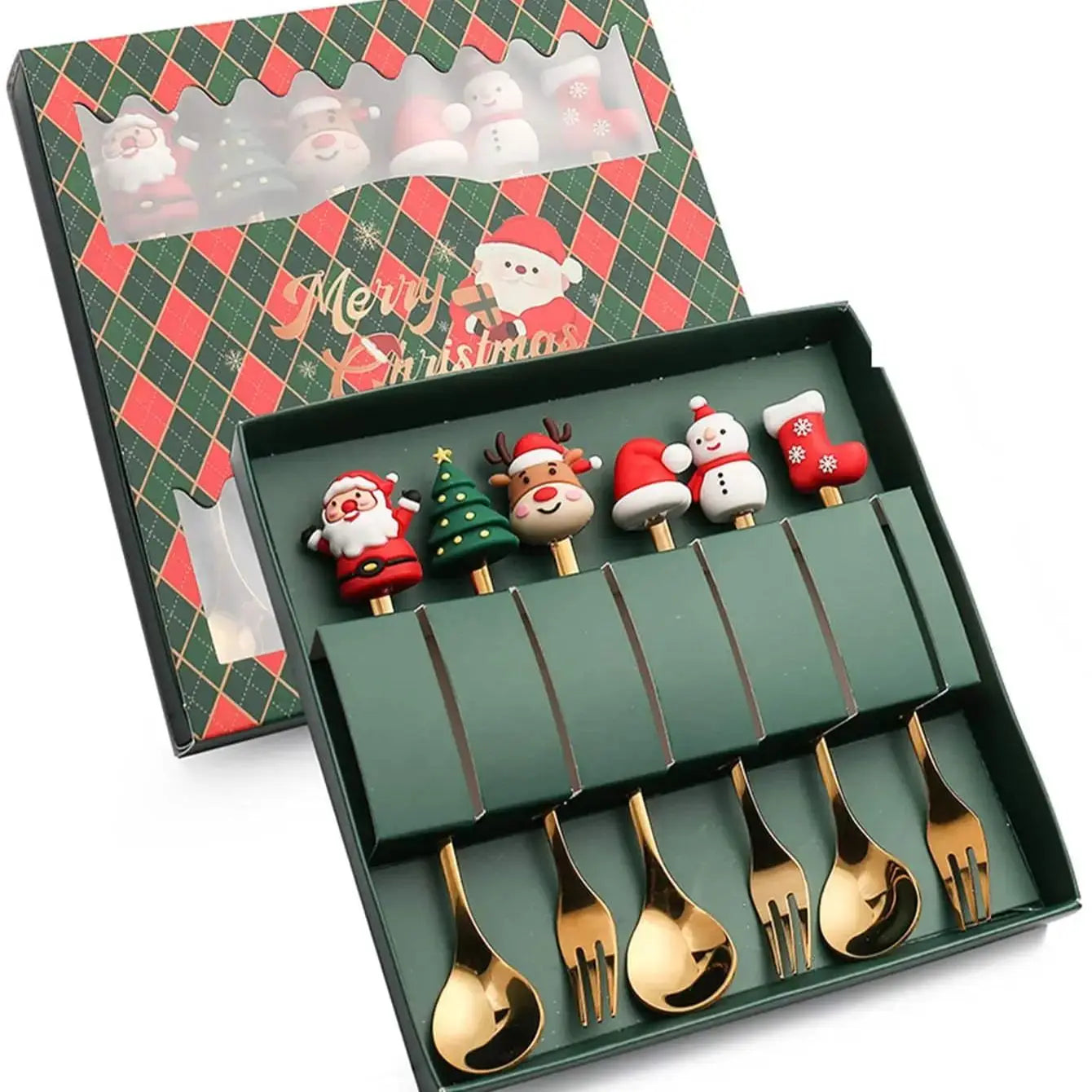 Christmas Fork & Spoon Gift Set