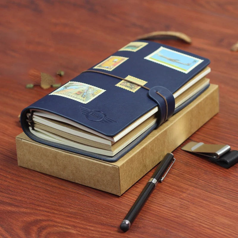 Retro Leather Strap Travel Notebook