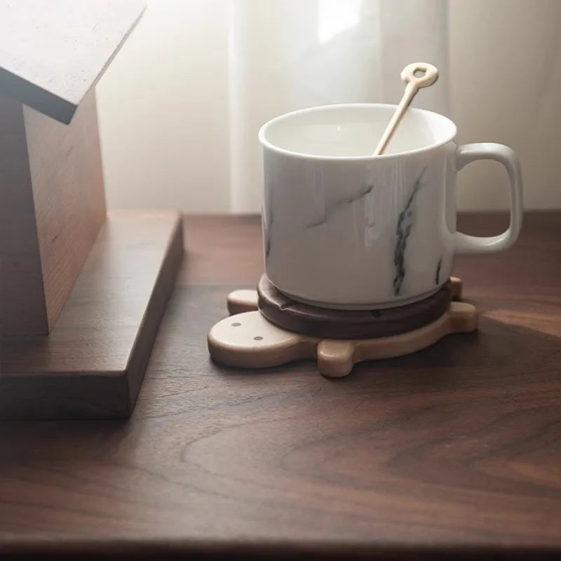 Black Walnut Turtle Wooden Coaster