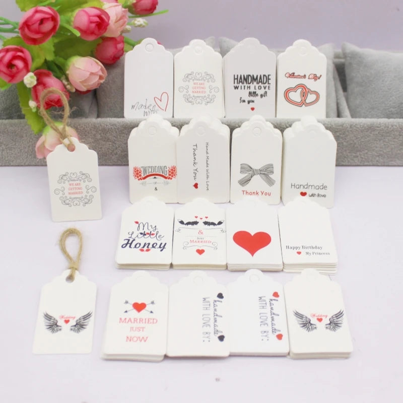 100pcs Label Tags with Strings