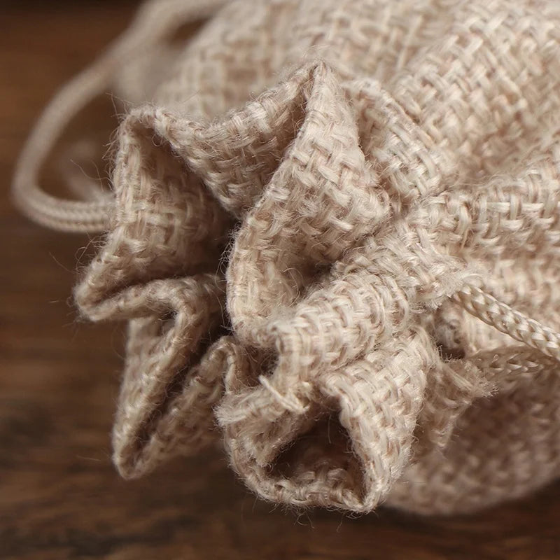 50PCS Luxury Burlap Gift Bags