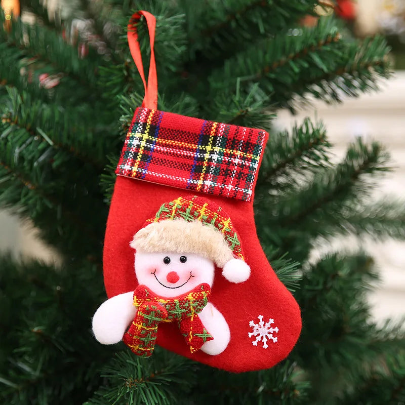 Merry Christmas Fabric Gift Socks
