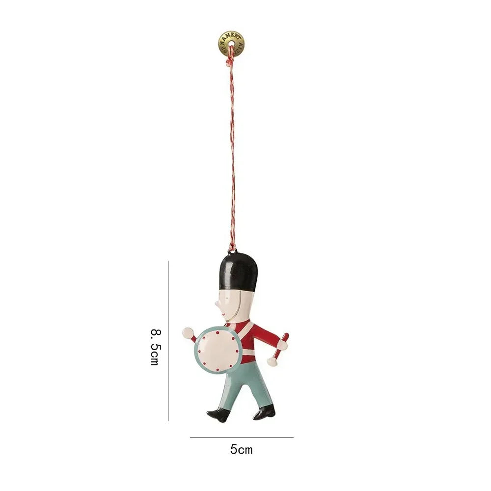 Nordic Christmas Iron Hanging Ornament