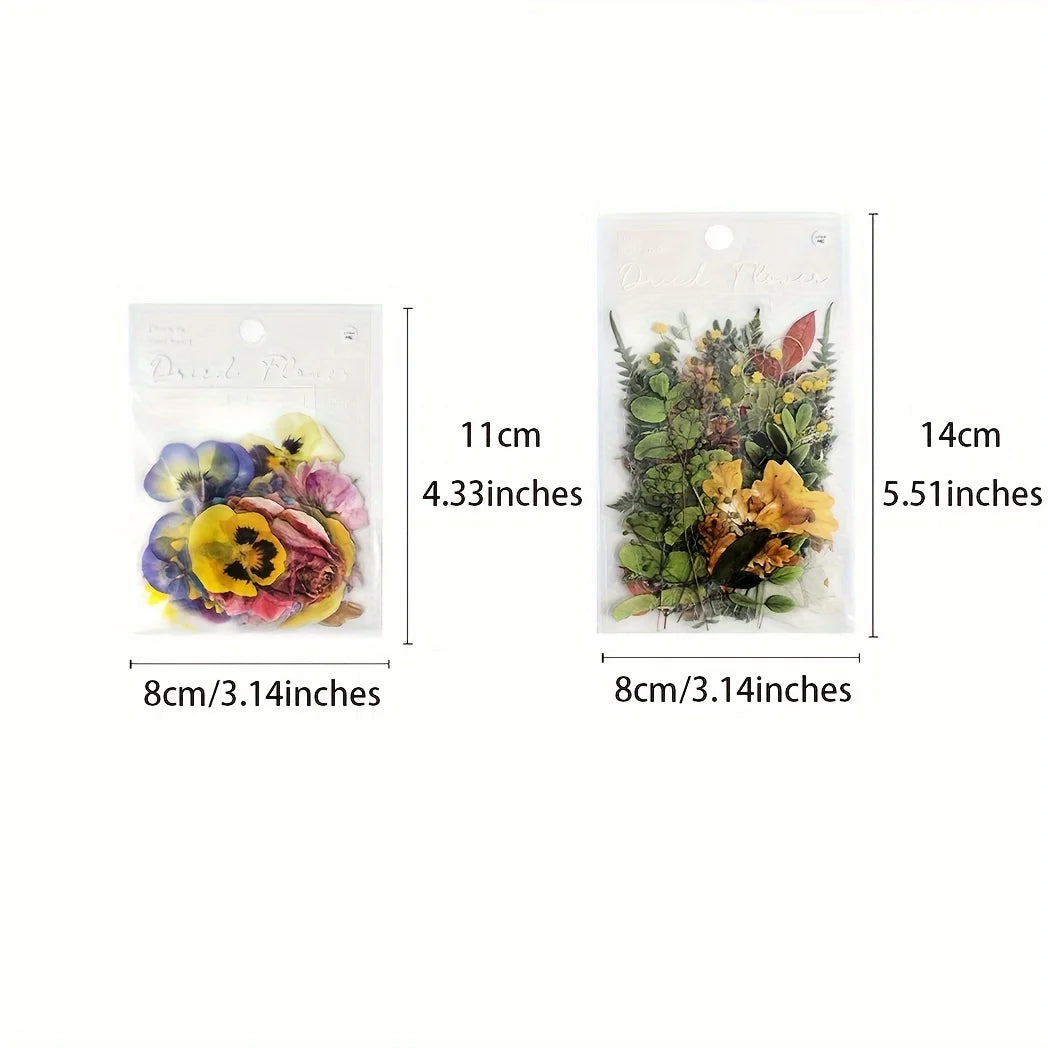 40pcs Rose & Leaf PET Sticker Set