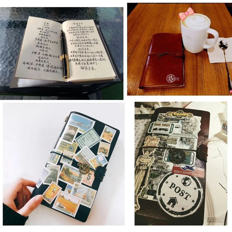 Retro Leather Strap Travel Notebook