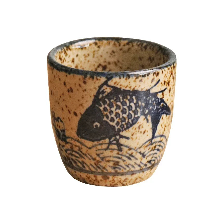Japanese-Style Ceramic Sake Cup