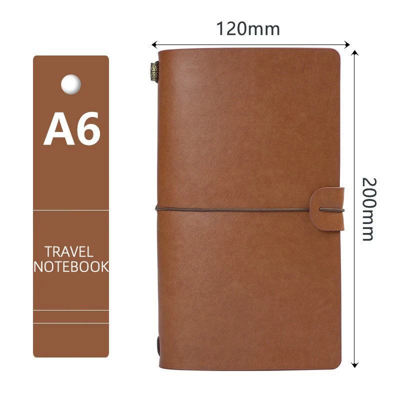 Retro Leather Strap Travel Notebook
