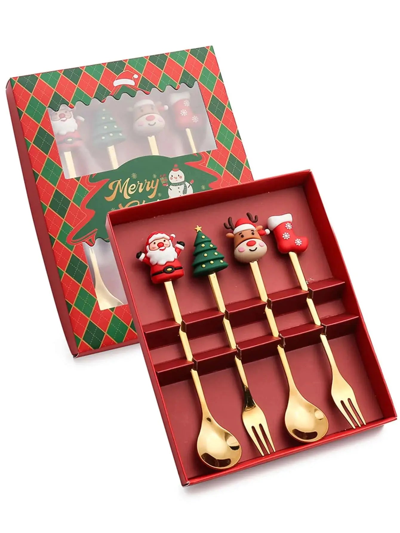 Christmas Fork & Spoon Gift Set