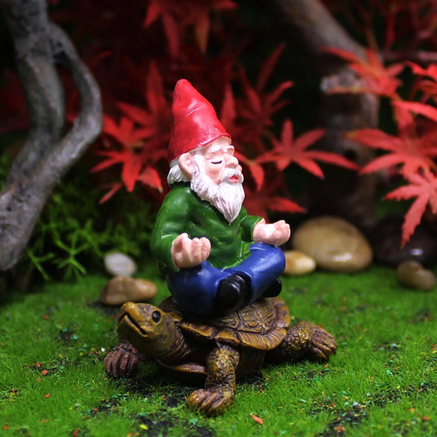 Garden Gnome Riding Turtle